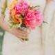Colorful Lace-Detailed Vintage Garden Wedding