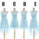 Light Blue Bridesmaid Dress, Blue Bridesmaid Dress, Chiffon Bridesmaid Dress, Wedding Bridesmaid Dress, Cheap Prom Dress, RE256