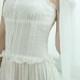 Simple Boho Organic Cotton Lace Wedding Dress