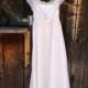 Boho Land-Hochzeits-Kleid der 1970er Jahre Vintage-Baumwolle Spitzenkleid TRIVIA Mit Charm Of Hollywood