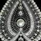 Antike Perlen Diamanten Anhänger Halskette Ref.10278-0001