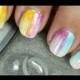 Abstract Rainbow Nail Art