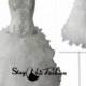 White Ruched Sequin Embellished Strapless Ruffled Wedding Dress 2014