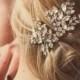 Wedding Bridal Hair Comb, Bridal Headpiece, Miss Nanna Rhinestone Crystal Comb