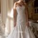 2014 New Satin Mermaid Bridal Gown with Beaded Bodice