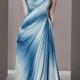 Blue Full-Length Sweetheart Neck Evening Party Dresses