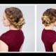 Quick Braided Updo For Back To School