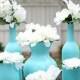 Easy, Spray Painted Glass Centerpieces