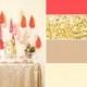 Party Palette: Coral   Glittery Gold