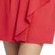 Vanessa One-Shoulder Cascade Ruffle Dress