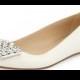 Kate Spade New York Brilliant Jewel-Toe Ballerina Flat, Cream