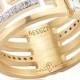 Ivanka Trump Metropolis 18k Geometric Wedding Band Ring with Deco Diamonds