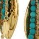 Aurélie Bidermann Monteroso gold-plated turquoise clip earrings