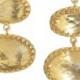 Larkspur & Hawk Tessa 22-karat gold-dipped topaz earrings