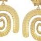 Sophia Kokosalaki Gold-plated silver spiral earrings