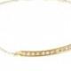 Halleh 18-karat gold diamond bar bracelet