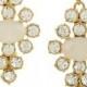 Lulu Frost Empress gold-plated resin and crystal earrings
