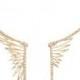 CristinaOrtiz 9-karat rose gold diamond wing necklace