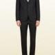Men's Black Wrinkle Free Wool Dylan Suit From Viaggio Collection