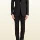 Black Wool Silk Marseille Suit