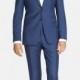 Burberry London 'Milbank' Steel Blue Wool Blend Suit