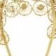 Rosantica Ginerva gold-dipped pearl headband
