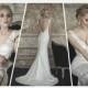 Deep V-Neckline Lace Sheath Wedding Dress