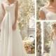 White Ivory Lace Bridal Gown Beach Wedding Dress Custom Size 6 8 10 12 14 16
