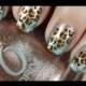 Leopard Print Nail Art With A Hint Of Blue