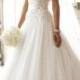 Nau Weiß Appliques Hochzeit Brautkleider Abendkleid Petticoat Gr:34 36 38 40 D