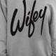Wifey - Gray Slouchy Oversized Sweatshirt For Bride