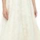 Theia Strapless Lace-Print Bridal Gown, Off White