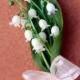 Lily of the Valley Boutonniere Wedding Bridal Prom Groom Groomsmen Quinceanera