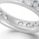 Diamond Channel Eternity Band in 14k White Gold (3 ct. t.w.)