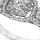 Diamond Three-Stone Engagement Ring in 14k White Gold (1 ct. t.w.)