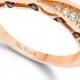 Le Vian White Diamond and Chocolate Diamond Accent Band in 14k Rose Gold (3/8 ct. t.w.)