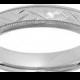 Sterling silver basket weave wedding ring