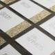 Glitter Dipped Place Cards: Gold, Silver Or Pink Glitter On Your Choice Of Card(new)