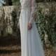 White Ivory Long Sleeve Backless Applique Wedding Dress Custom Size 2 4 6 18 20 #