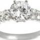 Tressa Collection Sterling Silver Round Cut Bridal Cubic Zirconia Ring - Silver