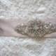 Wedding Bridal Dress Sash Crystal Brooch Belt Applique Embellishment