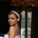 Bridal Wedding Hair Crystal Headband Headpiece Satin Ribbon Closure