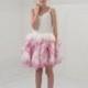 Ballerina Flower Girl Dress, Ombre Dyed. Ages 8 - 12