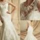 Mermaid White/Ivory Lace Wedding Dress Bridal Gown Custom Size 6 8 10 12 14 16