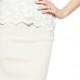 Lace Crochet Slim White Dress
