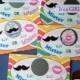 10 Mister & Misses Chevron Gender Reveal Baby Shower Scratch Off Game Cards