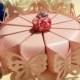 10× Pink Butterfly Candy Boxes Cake Style Wedding Party Favors Gift Boxes