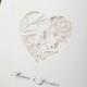 [B*Hands Card] 1 Sample Set Wedding Invitations Laser Cut Buterfly Lace BH1008