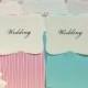 Pink Stripe / Light Blue Polka Dot Candy Boxes Wedding Party Favors Gift Boxes
