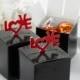 25 Black Pop Up Love Design Wedding Party Favor Boxes Can Be Personalized